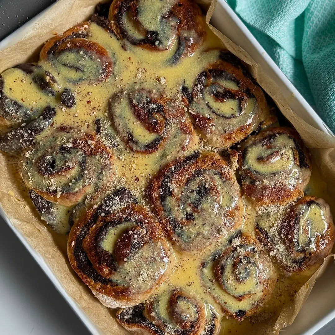 Kakao-Vanille-Schnecken mit minimalem Kohlenhydratgehalt