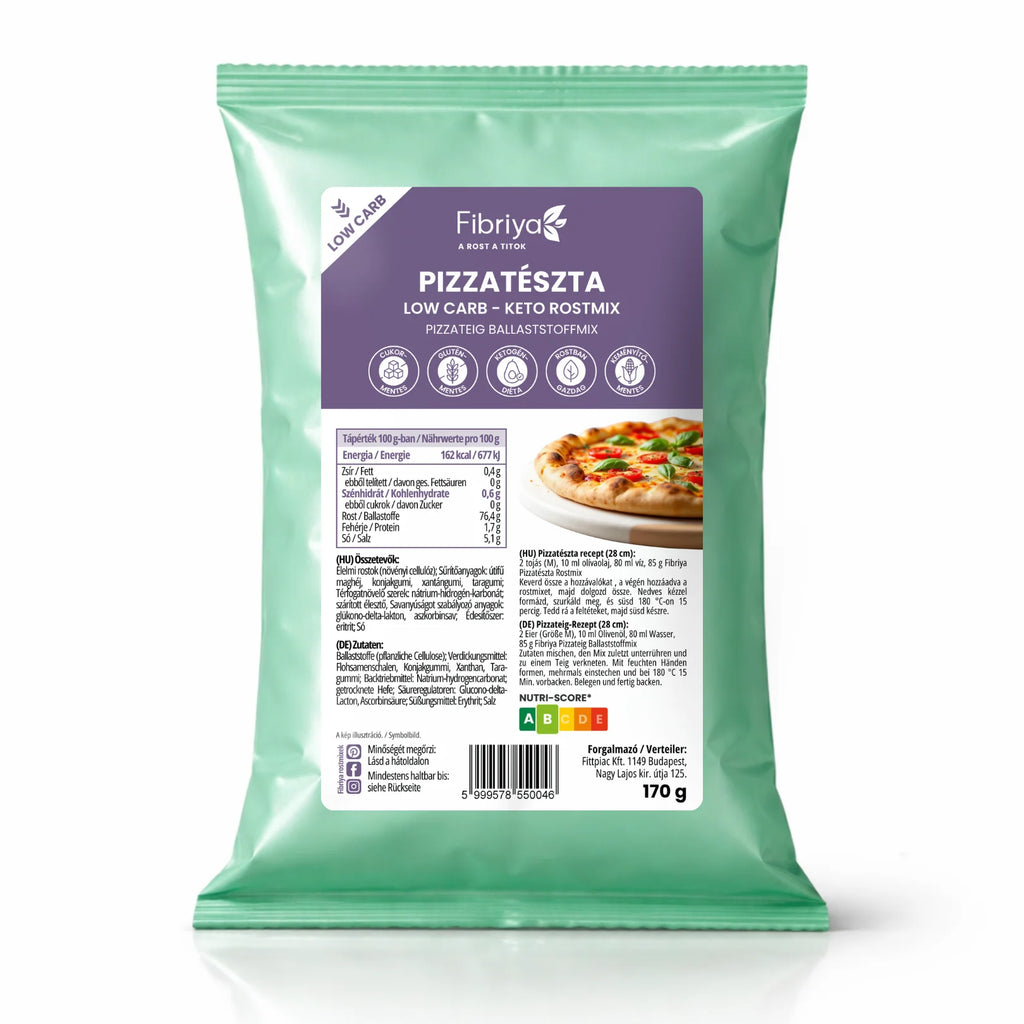 Fibriya Pizzateig – Low-Carb Keto Ballaststoffmix 170g