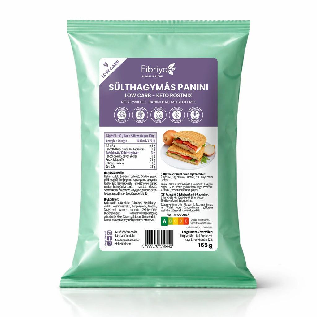 Fibriya Röstzwiebel-Panini – Low-Carb Keto Ballaststoffmix 165g